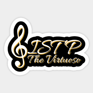 ISTP The Virtuoso MBTI types 13F Myers Briggs personality gift with icon Sticker